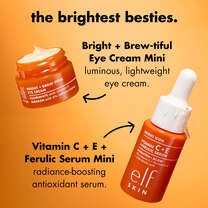Pair Bright + Brew-tiful Eye Cream With Bright Icon Vitamin C + E + Ferulic Serum